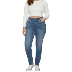 Frye Mid Rise Medium Wash Skinny Jeans Women’s Size 16 Stretch Denim